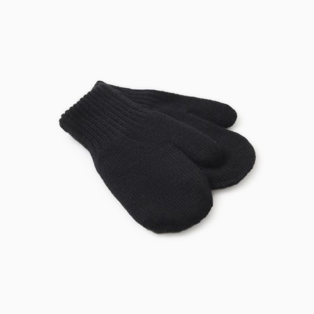 Double mittens, black color, river 10-1