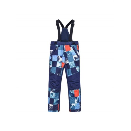 Ski costume for a boy, height 128 cm, dark blue color-4