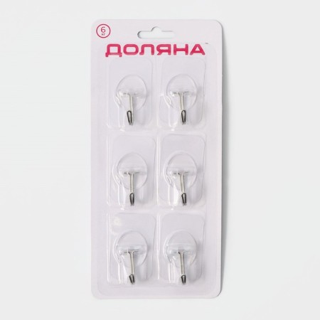 Velcro hook "Classic", 6 pcs, transparent-5