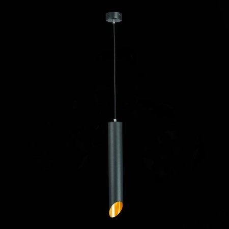 Suspension lamp ST LUCE. ST152.413.01. 1x50 W, GU10, 6x6x40 cm, black color-1