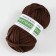 Knitted yarn 100% cotton "Lentino mini" 100 g 40 m color 15 dark chocolate