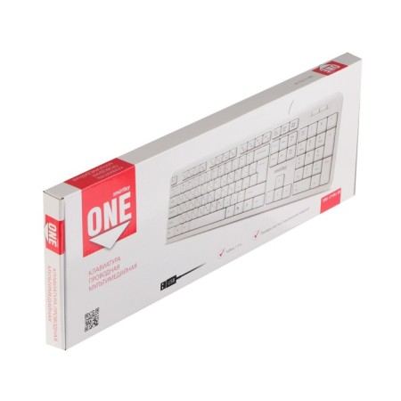 Smartbuy One 210 keyboard, wired, membrane, 104 keys, USB, white-4