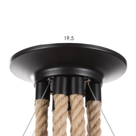 Lamp "Ronald" 8he27 60W black 75x75x75cm-3