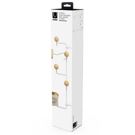 Broat for clothing hanging Estique, 390 × 100 × 300 mm, white / natural tree color-1