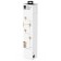 Broat for clothing hanging Estique, 390 × 100 × 300 mm, white / natural tree color