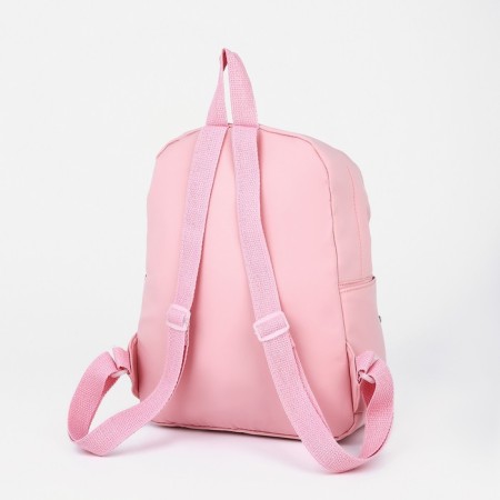 Baby backpack on lightning, 3 outer pockets, pink color-5