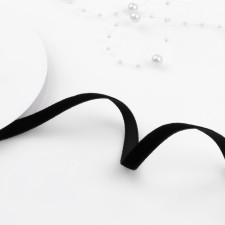 Velvet tape, 10 mm, 18 ± 1 m, black color No. 03