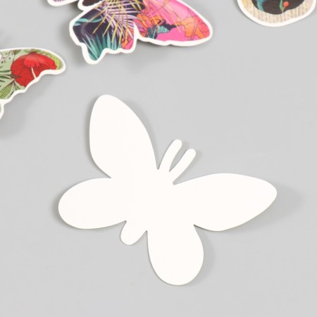 Butterflies cardboard "Flower" set 12 pcs h = 4-10 cm-4