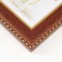 Photo frame plastic 10x15 cm "Golden waves and dots" dark tree13.5x18.5 cm