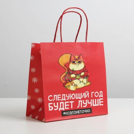 Gift package “Next year will be better”, 22 x 22 x 11 cm, new year-1