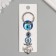 Keychain from the evil eye metal "Anchor" 2.7x6 cm