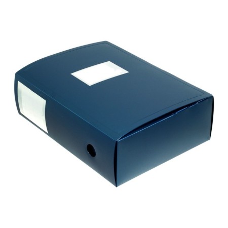 A4 Calligrata archive folder archive, 100 mm spine, plastic, cut fastener, blue, up to 900 sheets-1