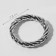 Karabin ring, wicker, d = 20/28, thickness - 4 mm, 5 pcs, silver color