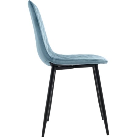 Capri Metal/Fabric, Black/Blue 43x48x87 cm-2
