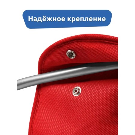 Sanctis seat - mattress, universal, with buttons, red color-2