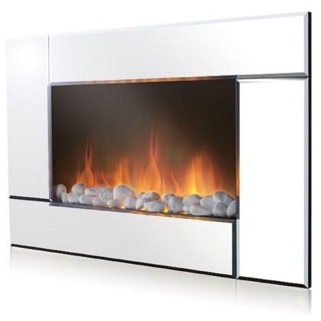 Electric fireplace Electrolux EFP/W-20000S, 2000 W, 2 modes, remote control, mirror
