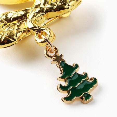 New Year's Brooch "Happy New Year", for the New Year, 6 x 8 cm-2