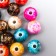 Beads for creativity plastic "Marble. Assorted" d = 1.2 cm set 20 g