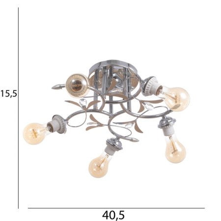 Luke "Jeannet" BP 5x40W E27 Chrome Model: 2800064-8
