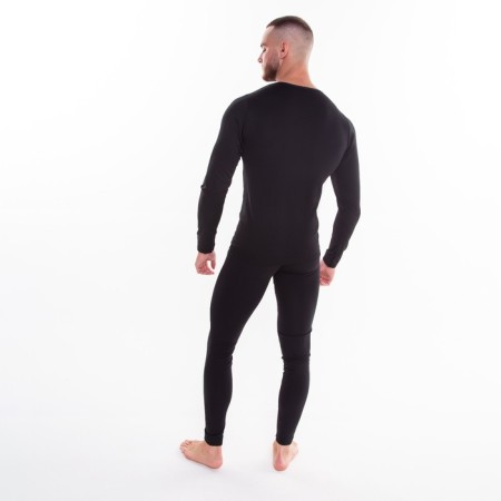 Male thermal underwear (longshit, pants), black color, size 46-48-7