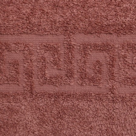 Terry towel with a border 70x140 cm, a wilted rose color, cotton 100%, 430g/m2-2