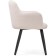 Chair on the Halls Halls Lamb 19 Metal/Building Builder, Black/Beige 62x62x85 cm