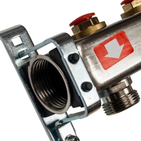 Collector Group Stout SMS-0932-000007, without flow meters, valve, 7 outputs, stainless steel. steel-1
