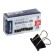Globus clamps, 12 pcs., 15 mm, black