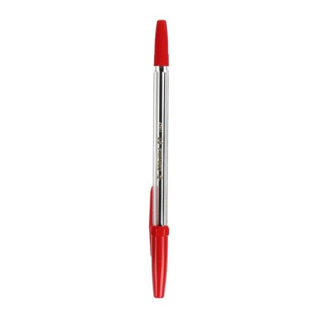 Ballic handle Carioca Corvina 51, transparent case, node 1.0 mm, ink red-1
