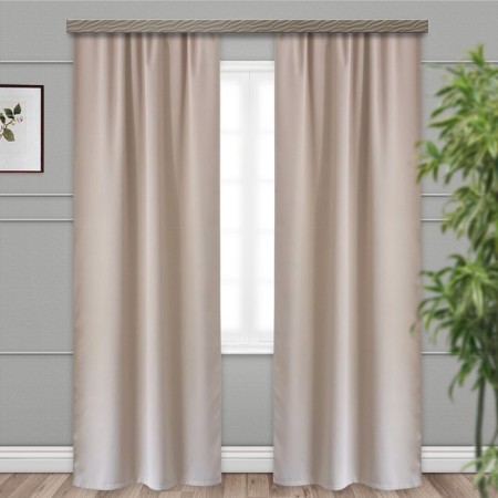 Curtain curtain Witerra matte 135x260cm 2 pcs, beige, blackout, PE100%