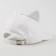 Baby cap for a girl "cat", with ears, color white rr 52-54 5-7 years