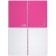 A4 notebook 80 sheets, a cage on a spiral, erichkrause, "silhouette" plastic cover pink