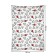 Decorative panel with photo printing "Black and white hearts", vertical, size 150x200 cm