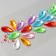 Stick plastic rhinestones "droplets. Bracelet" Color 25x8.5 cm