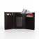 Male purse on a magnet, department for bills, for maps, for coins, brown color