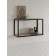 Hinged shelf 600, 600x250x360, black muar/oak sonom