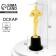 Award -male figure for application, Oscar, plastic stand black, 7 x 20 cm