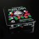 Poker, set for the game (maps 2 decks, chips 100 pcs.), With a face value, 20 x 20 cm