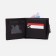 Male purse on a magnet, department for bills, for maps, for coins, dark brown color