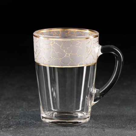 Glass mug "Marble. Style ", 300 ml