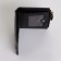Women's wallet on the button, black color