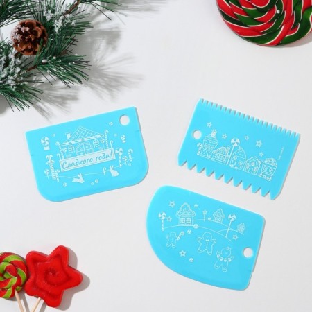 Set of confectionery spatula "Sweet Year", 3 pcs-1