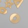 Decor for creativity plastic mirror "geometry" set 6 pcs