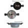 Olivetti SC620D pan, with a lid, aluminum, 3 l, black and gray color