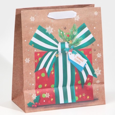 Craft vertical package “Think of you”, Ml 23 x 27 x 11.5 cm, New Year-3