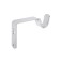 Crohstein for cornice D20 is a single -row 8 cm, color chrome