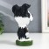 Souvenir Polystone stand for glasses "Pyosik with a bone" 13.5x8x7.5 cm