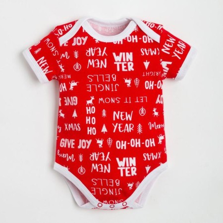 Body crumb I "Happy Winter", height 86-92 cm, red