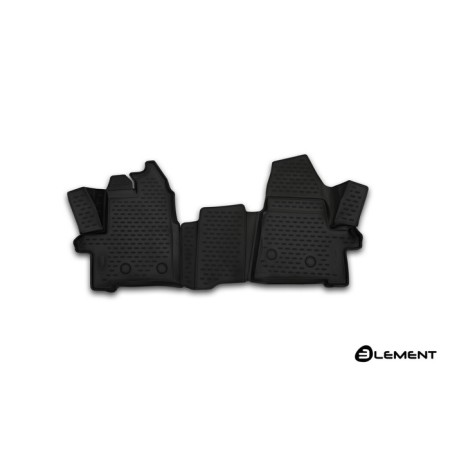 3D mats in the Ford Transit salon, 2014-2016, 2 pcs. (polyurethane)