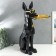 Souvenir Polystone stand 3D "Black dog with glasses" d = 26 cm 77x26x20 cm